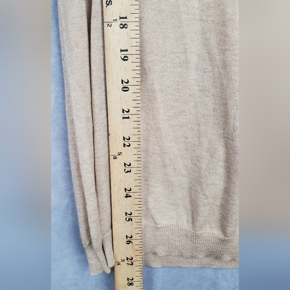 Banana‎ Republic Women’s Beige Short Sleeve Breathable  Silk Cotton Top Size M - Picture 4 of 6